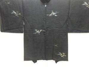 樹木模様織り出し一つ紋羽織